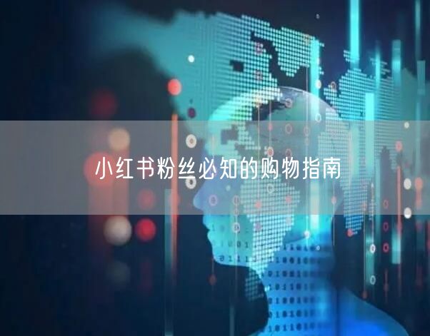 小红书粉丝必知的购物指南