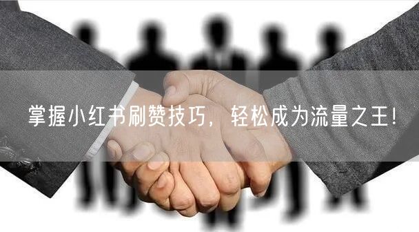 掌握小红书刷赞技巧，轻松成为流量之王！