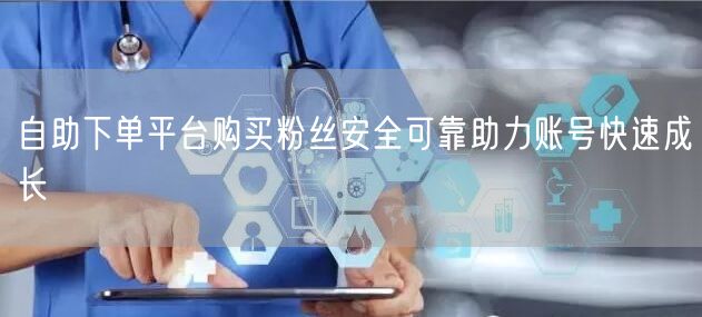 自助下单平台购买粉丝安全可靠助力账号快速